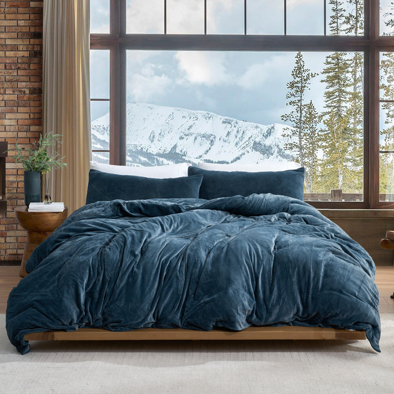 Near Suffocation Xtra - Coma Inducer® Oversized King Comforter Set - Pond, Dark Blue, King Duvet Cover/Insert + 2 King Shams