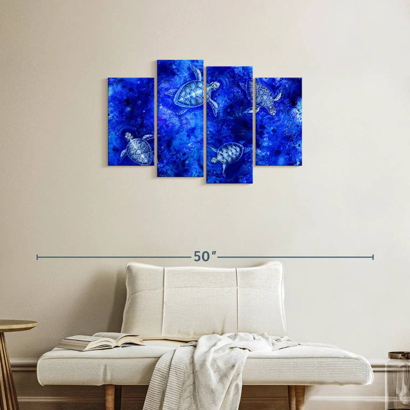 Acrylique de tortue de mer Brampt, H 22 po x l 36 po