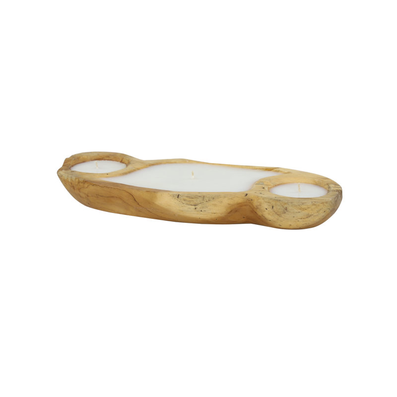 Plat en bois à 3 sections