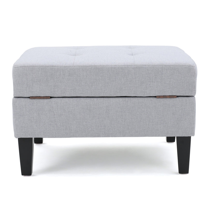 Storage Ottoman, Light Gray