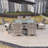 Omied 6 - Person Wicker Patio Dining Set with Rectangular Table , Cushions Included