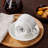 6-Piece Stackable White Ceramic Mug & Saucer Set With Silver Display Rack | 9 Oz Latte Cups, Complete Serving Set For 6-122829690