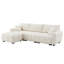 Boucle Fabric 110" Modular Sectional Sofa-1548766108