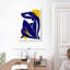 Silhouette de femme abstraite sur toile-1213550807