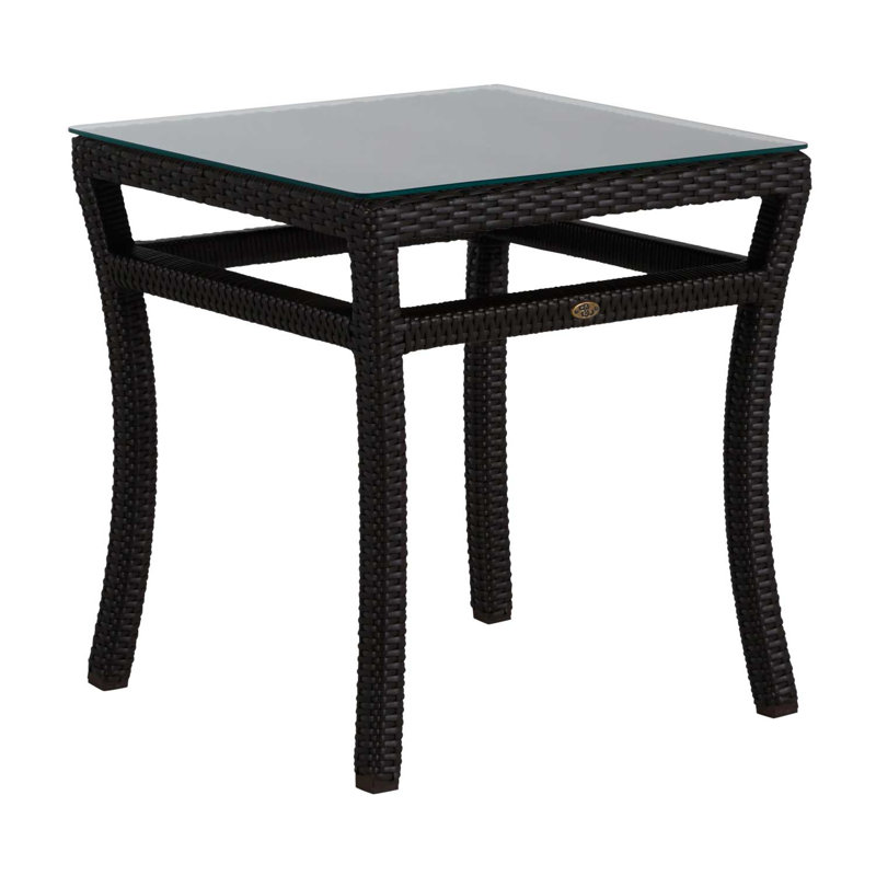 Club Outdoor Side Table, Skye Black Walnut