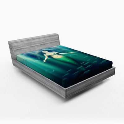 Mermaid Microfiber Fitted Sheet