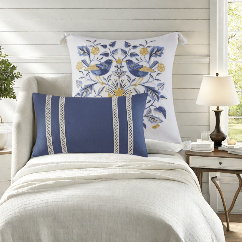 Ensemble de literie confortable en coton de 6 pièces de style maison de campagne