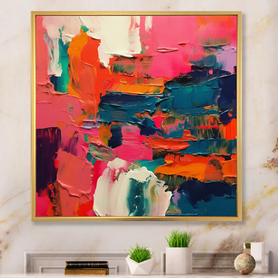 " Pink And Blue Fragments Of Reality "