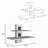 Floating Shelf, 2 Tier-Shelf Wall Unit With Cable Management