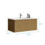 Meuble-lavabo de salle de bain avec lavabo en céramique