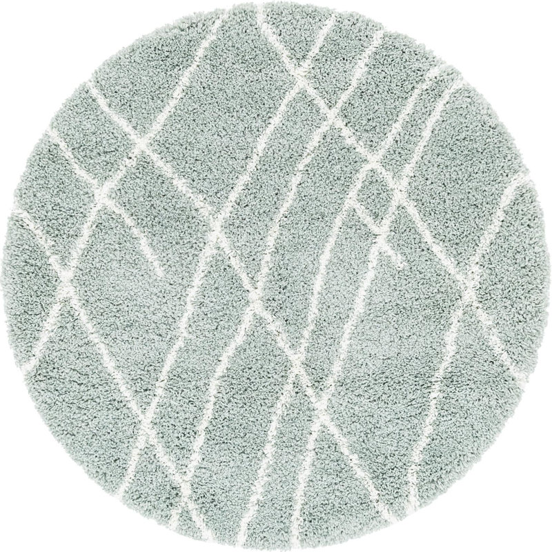 Lorelee Abstract Indoor Rug, Round 4'