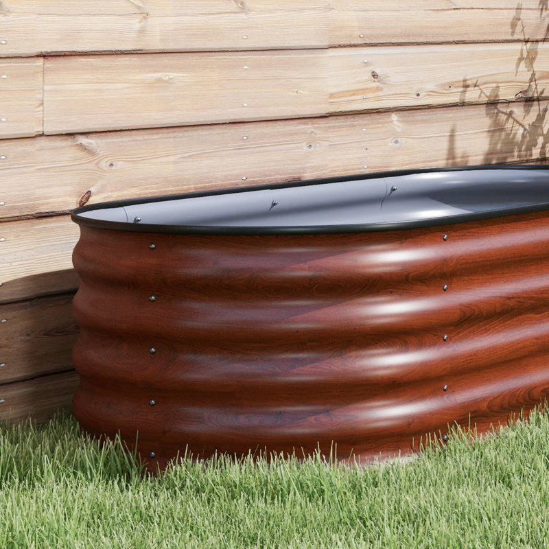 Ensemble de jardin surélevé galvanisé 5 pi x 2 pi x 1,4 pi Outsunny