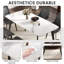 Table de salle à manger 62,99 po Modern Stone-1093609557