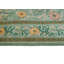 Tapis persan à motif de tapis Moushgan fabriqué à la main - vert, gris, 4 pi 1 po x 6 pi 4 po
