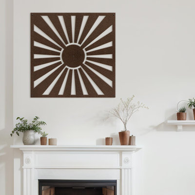 Décoration murale en métal Sun Ray Minimalist