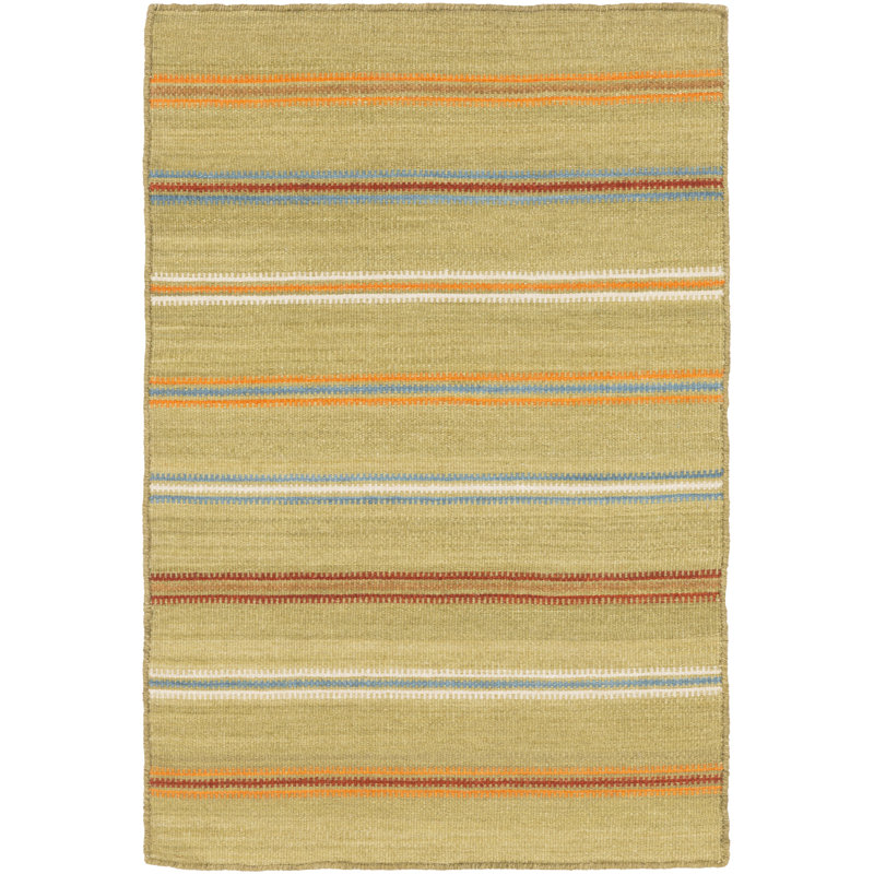 Raveena Wool Striped Indoor Rug, Rectangle 9' x 13'