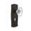 Prairie Plate with Decorative Keyhole and Oval Fluted Crystal Door Knob