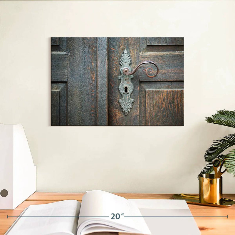 Poignée de porte antique, H 8 po x l 12 po