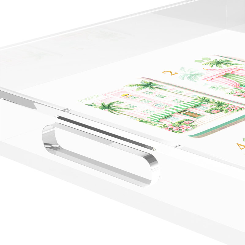 Decorative Tray, 2" H x 18" W x 18" D
