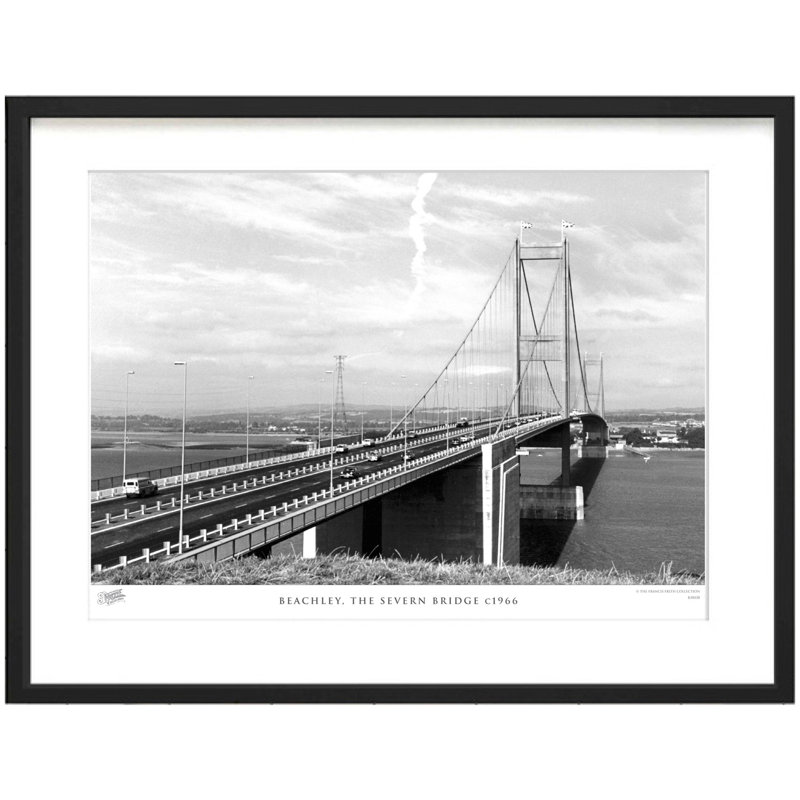 Beachley, The Severn Bridge C1966 by Francis Frith - Single Picture Frame Print, 45cm H x 60cm W x 2.3cm D