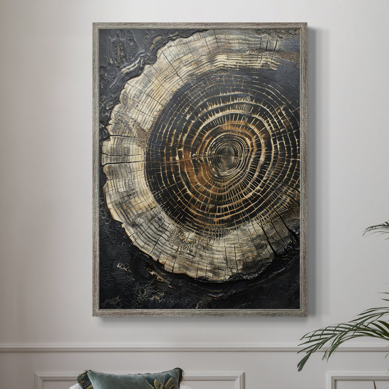 ABSTRACT Series CLX, reproduction encadrée - bois massif, H 11 po x l 9 po