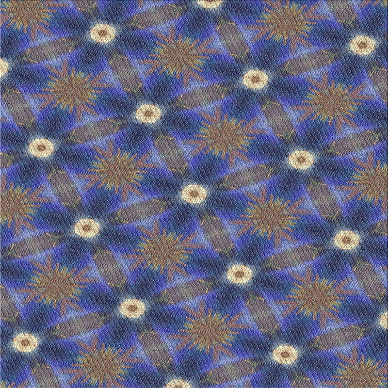 Tapis bleu, Carré 5 pi