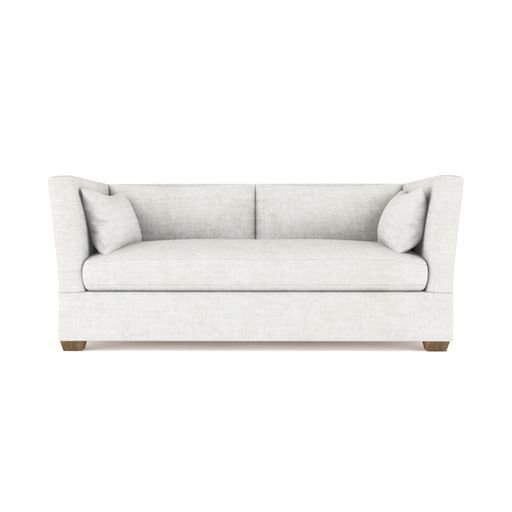 Rivington Flare Square Track-Arm Loveseat, Vintage Leather Pumice, 31" H x 72" W x 37" D, Weathered