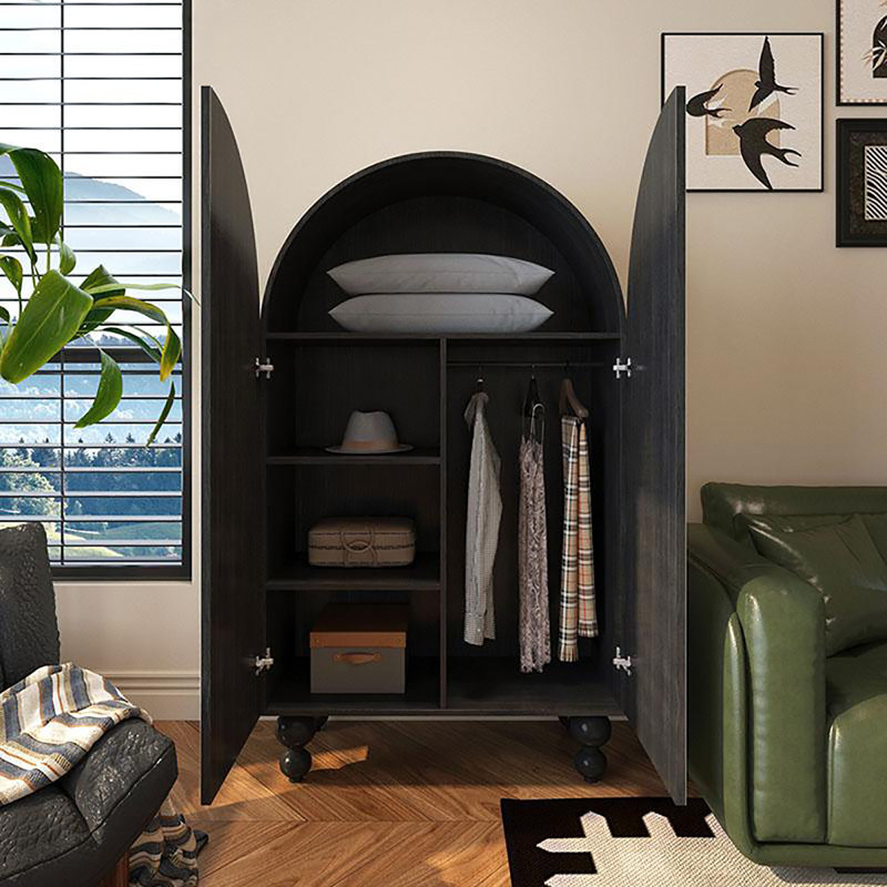 Penderie de chambre à coucher légère et luxueuse
