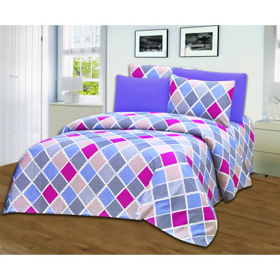 Microfiber Geometric Sheet Set