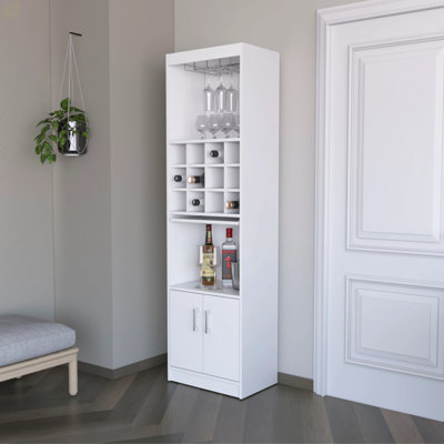 Bar avec rangement pour bouteilles de vin