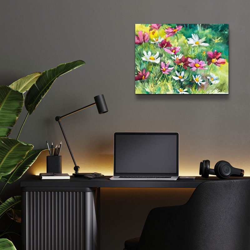 «Cosmos Corner» par Annelein Beukenkamp, art mural en verre acrylique, H 12 po x l 16 po x P 0,13 po