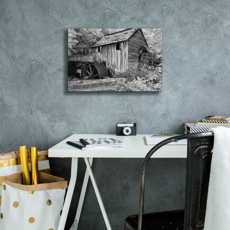 «Cable Mill Cades Cove» par Winthrope Hiers, H 12 po x l 18 po x P 0,75 po