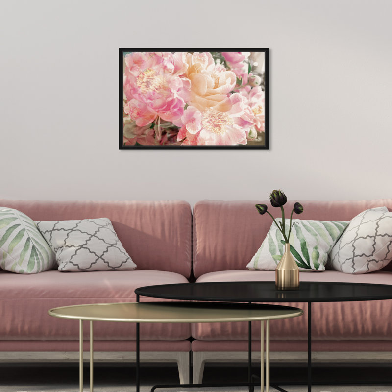 «Floral and Botanical Pe pivons Know Florals» par Oliver Gal - impression d'art graphique, 20 po x 30 p, Cadre flottant noir