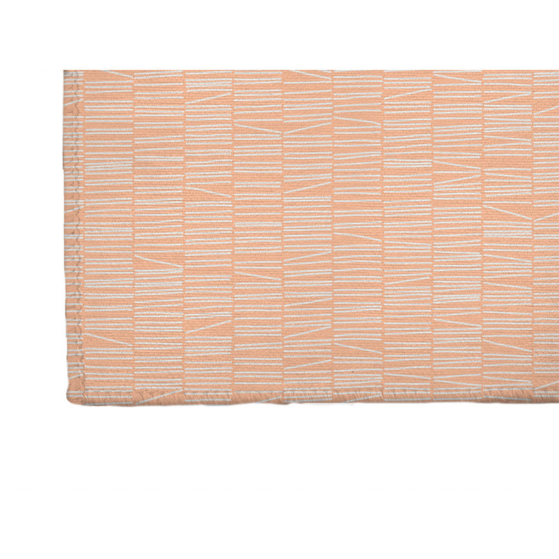 Bookcase Kids Play Mat, Peach/Orange, Rectangle 2' x 3'