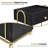 Utility Cart with Storage Drawer and Cabinet, Rolling Trolley with Metal Frame-129183050