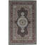 Hand-Knotted High-Quality Black and Red Area Rug