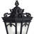 Guzzi Textured Black 3-Light Outdoor Hanging Pendant with Clear Seeded Glass-1220598662