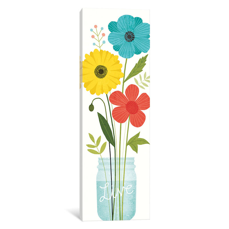 «Seaside Bouquet IX», impression sur toile, H 16 po x l 48 po x P 1,5 po, Toile tendue