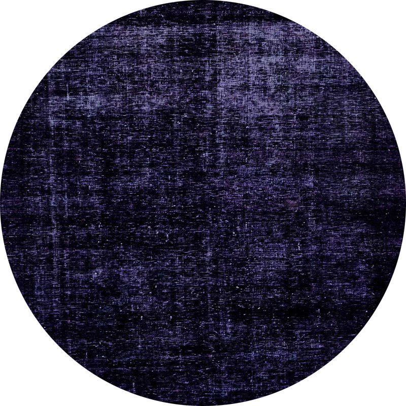 Tapis abstrait moderne abstraite, Rond 3 pi