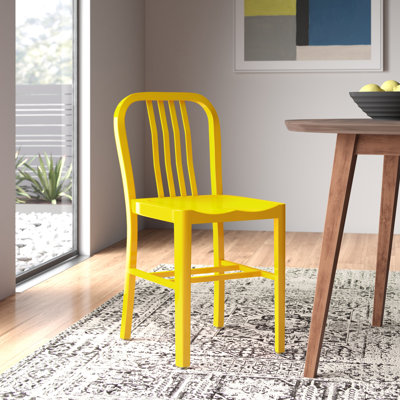 Chaises de salle à manger modernes en métal de qualité commerciale pour l'intérieur et l'extérieur Akins par Flash Furniture