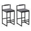 Tabourets de bar rembourrés en velours à hauteur de comptoir pour îlot de cuisine, ensemble de 2 chaises de salle à manger modernes avec repose-pieds-2008935679-2008935676
