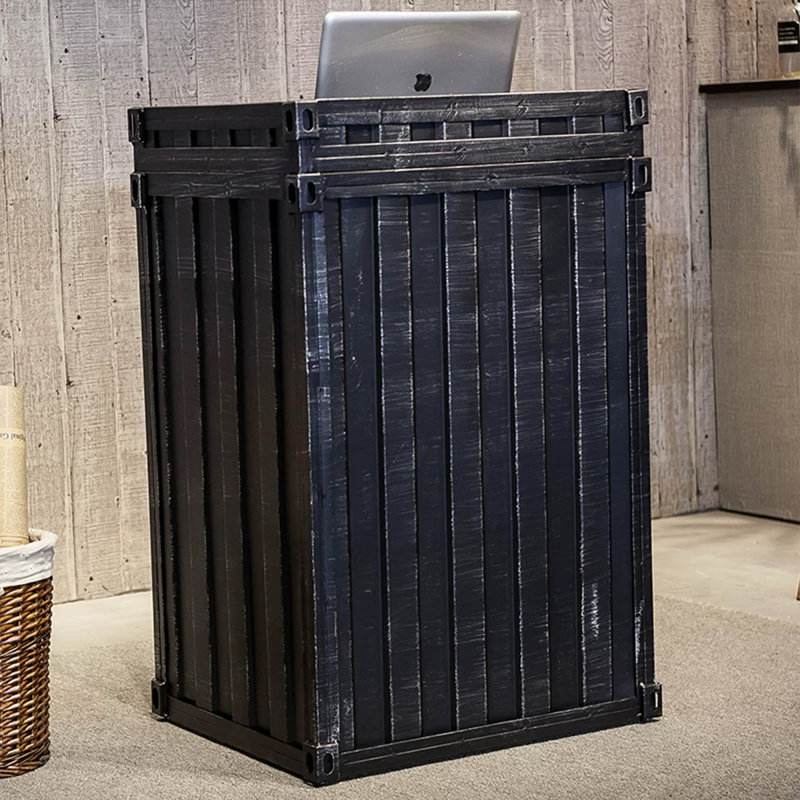 Bureau de réception rectangulaire en fer Retro, 23.62