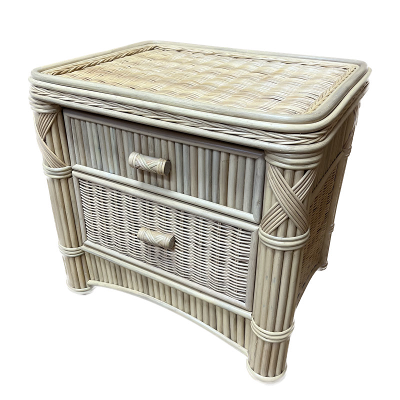 Woodlake 25'' W Wicker / Rattan Nightstand, Natural