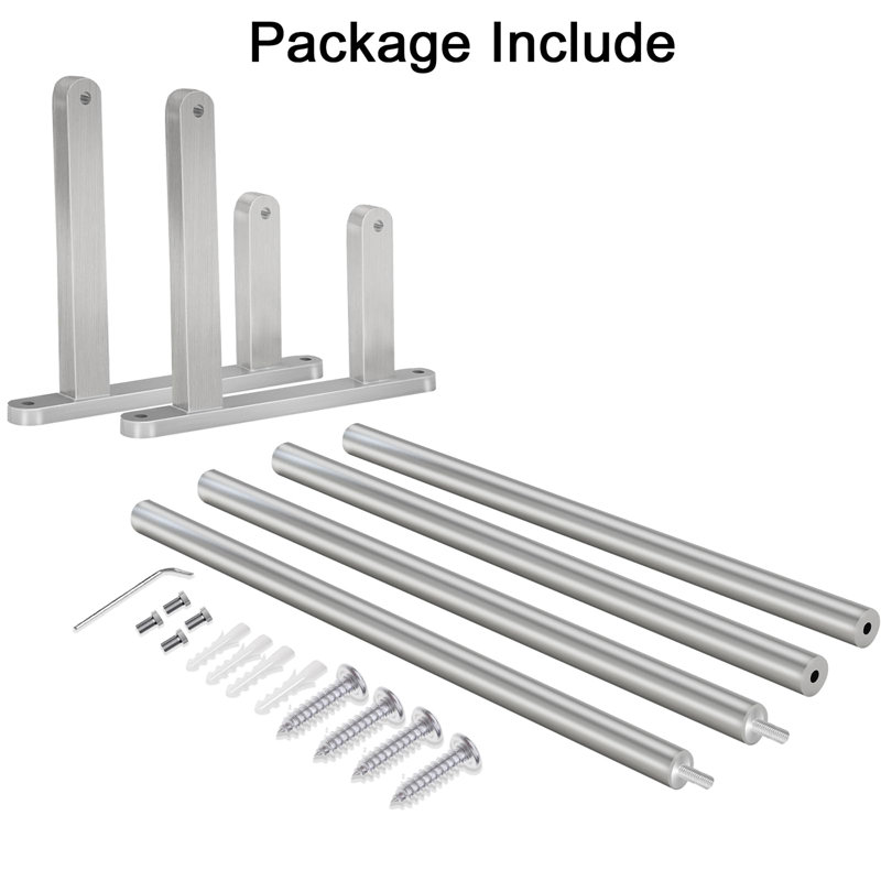 Wall Mounted Required Towel Rack, Brushed Nickel