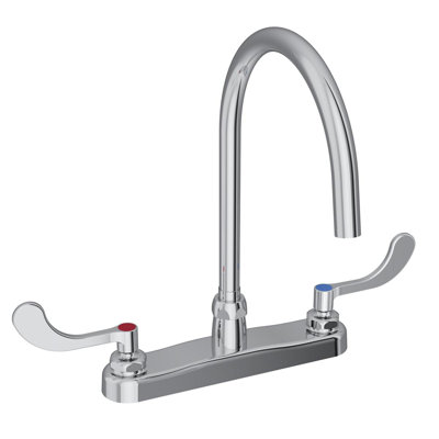Robinet à écoulement laminaire 8 po avec poignées en forme de col de cygne 4 po