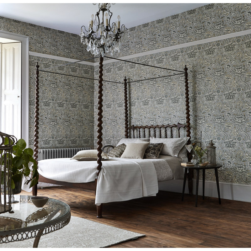 Wandle Wallpaper, Gray/Stone