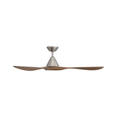 Carve 3 Natural Wood Blade Smart Ceiling Fan With Remote Control Included, Works With Alexa and iOS or Android App
