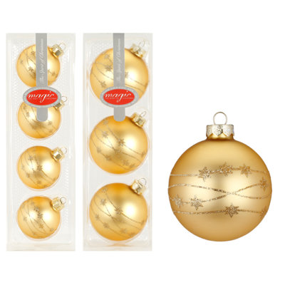 Glass Astrology & Stars Ball Ornament