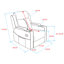 Upholstered Home Theater Recliner Sofa Seat-114360031