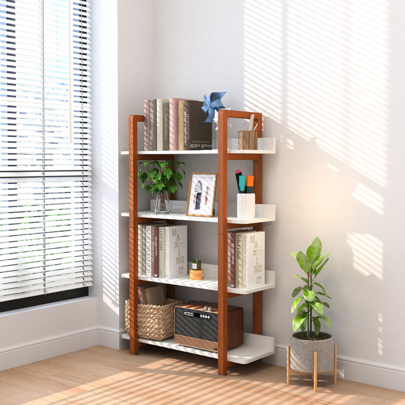 Solid Wood Bookshelf,The Four Layer Multifunctional Open Shelf Can Also Be Used As A Bookshelf Or Plant Rackbookshelf Or Plant Rack